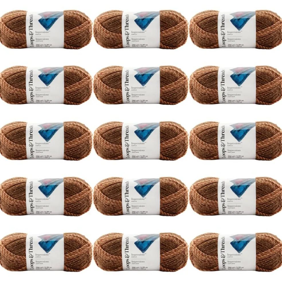 15 Pack: Impressions™ Yarn by Loops & Threads®