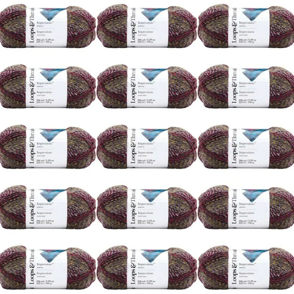 15 Pack: Impressions™ Yarn by Loops & Threads®