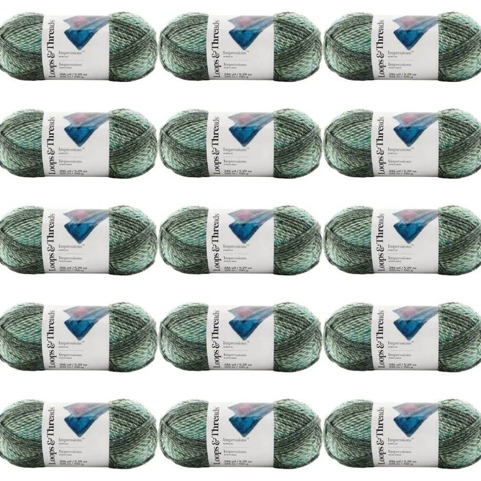 15 Pack: Impressions™ Yarn by Loops & Threads®
