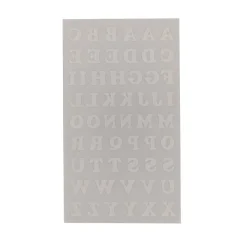 12 Pack: Iron-On White Flocked Cooper Letters by Imagin8™