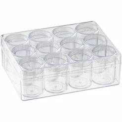 12 Pack: 12 Jar Bead Organizer by Bead Landing™