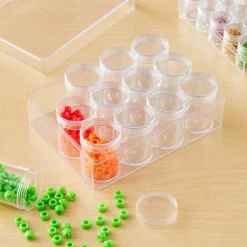 12 Pack: 12 Jar Bead Organizer by Bead Landing™