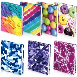 7 Pack Jumbo Feela Stretchable Fabric Book Covers, Washable Durable Reusable Nylon Covers for Hardcover Textbooks Notebooks up to 9'x11'