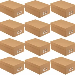 12 Pack: Kraft Memory Box by Simply Tidy™