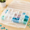 6 Pack: Large Adjustable Compartment Bead Storage Box with Handle by Bead Landing™