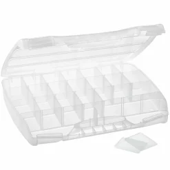 6 Pack: Large Adjustable Compartment Bead Storage Box with Handle by Bead Landing™