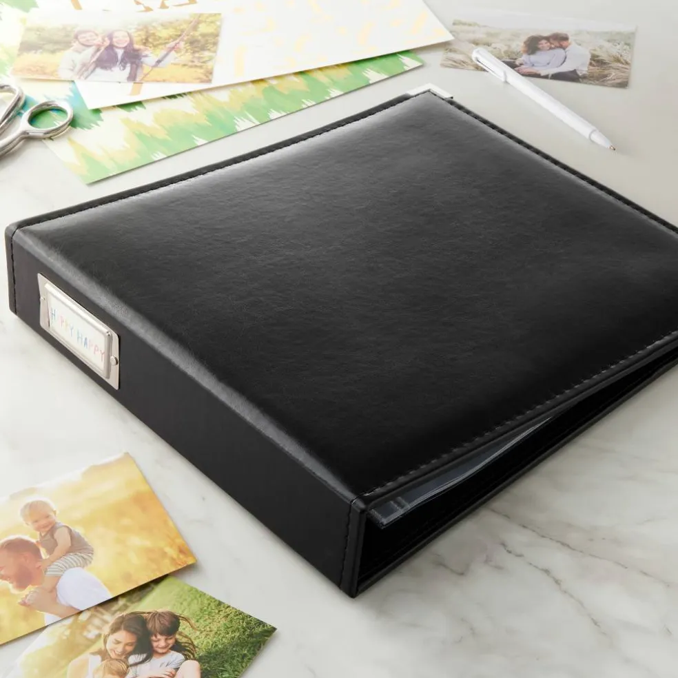 6 Pack: Leather D-Ring Scrapbook Album by Recollections®
