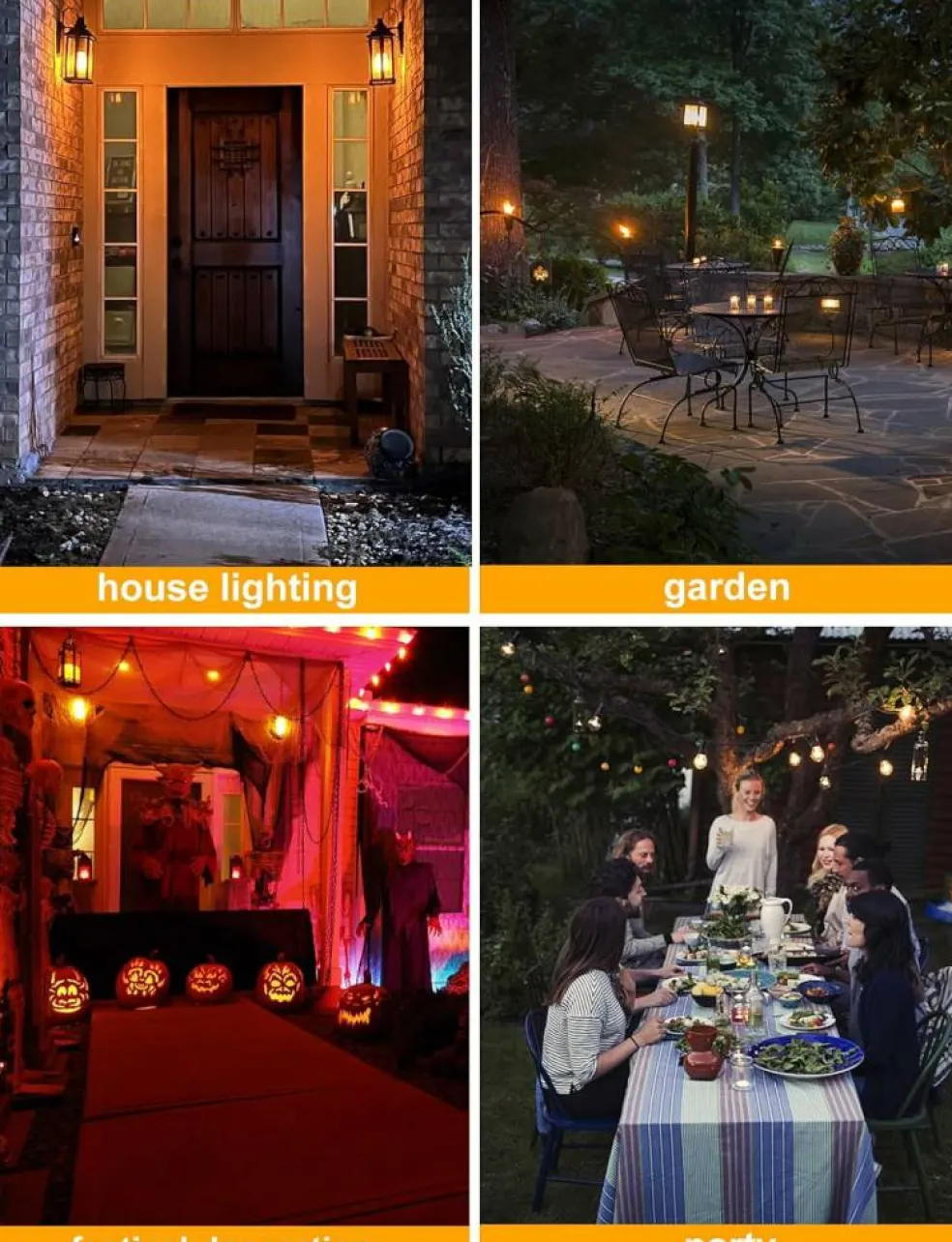 2 Pack LED Flame Light Bulbs - 4 Modes with Upside Down Effect