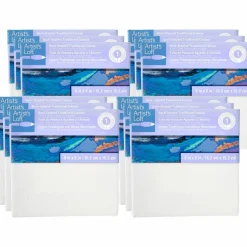 12 Pack: Level 1 Back Stapled Traditional Canvas by Artist's Loft™