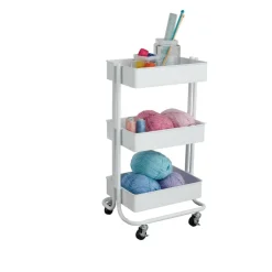 12 Pack: Lexington 3-Tier Rolling Cart by Simply Tidy®