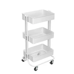 12 Pack: Lexington 3-Tier Rolling Cart by Simply Tidy®