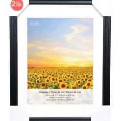2 Pack Lifestyles 11" x 14" Black Frames with Mat by Studio Décor®