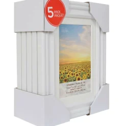 5 Pack Lifestyles 4" x 6" White Frame with Mat by Studio Décor®
