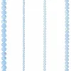 12 Pack: Light Blue Faceted Glass Rondelle Beads by Bead Landing™