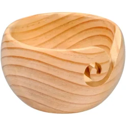 6 Pack: Light & Dark Pinewood Yarn Bowl by Loops & Threads™