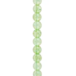 12 Pack: Light Green Quartz Round Beads by Bead Landing™