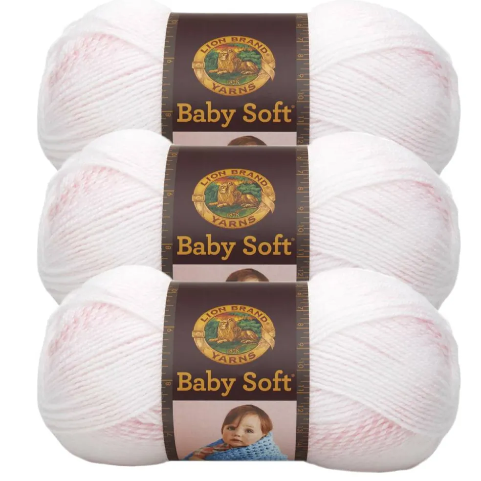 3 Pack Lion Brand® Baby Soft® Variegates Yarn