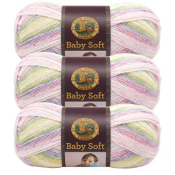 3 Pack Lion Brand® Baby Soft® Variegates Yarn