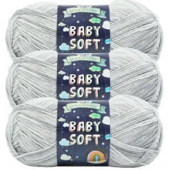 3 Pack Lion Brand® Baby Soft® Variegates Yarn