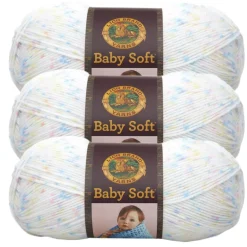 3 Pack Lion Brand® Baby Soft® Variegates Yarn