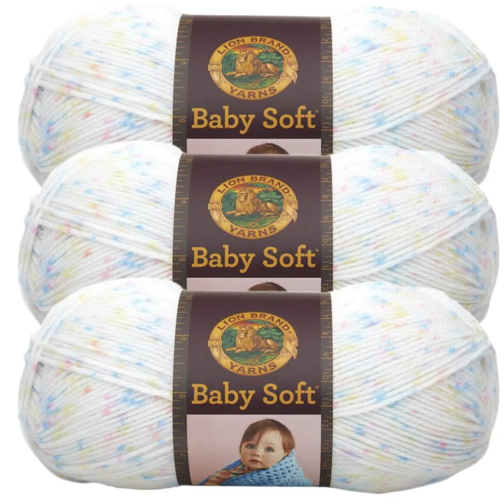 3 Pack Lion Brand® Baby Soft® Variegates Yarn