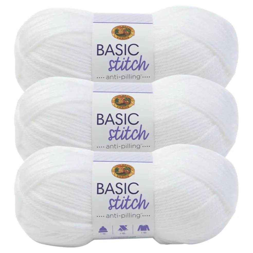 3 Pack Lion Brand® Basic Stitch Anti Pilling™ Yarn