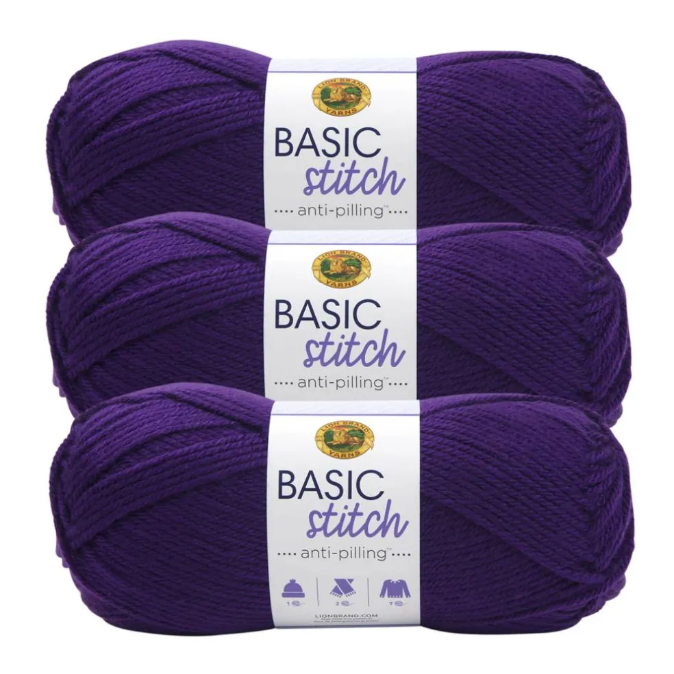 3 Pack Lion Brand® Basic Stitch Anti Pilling™ Yarn