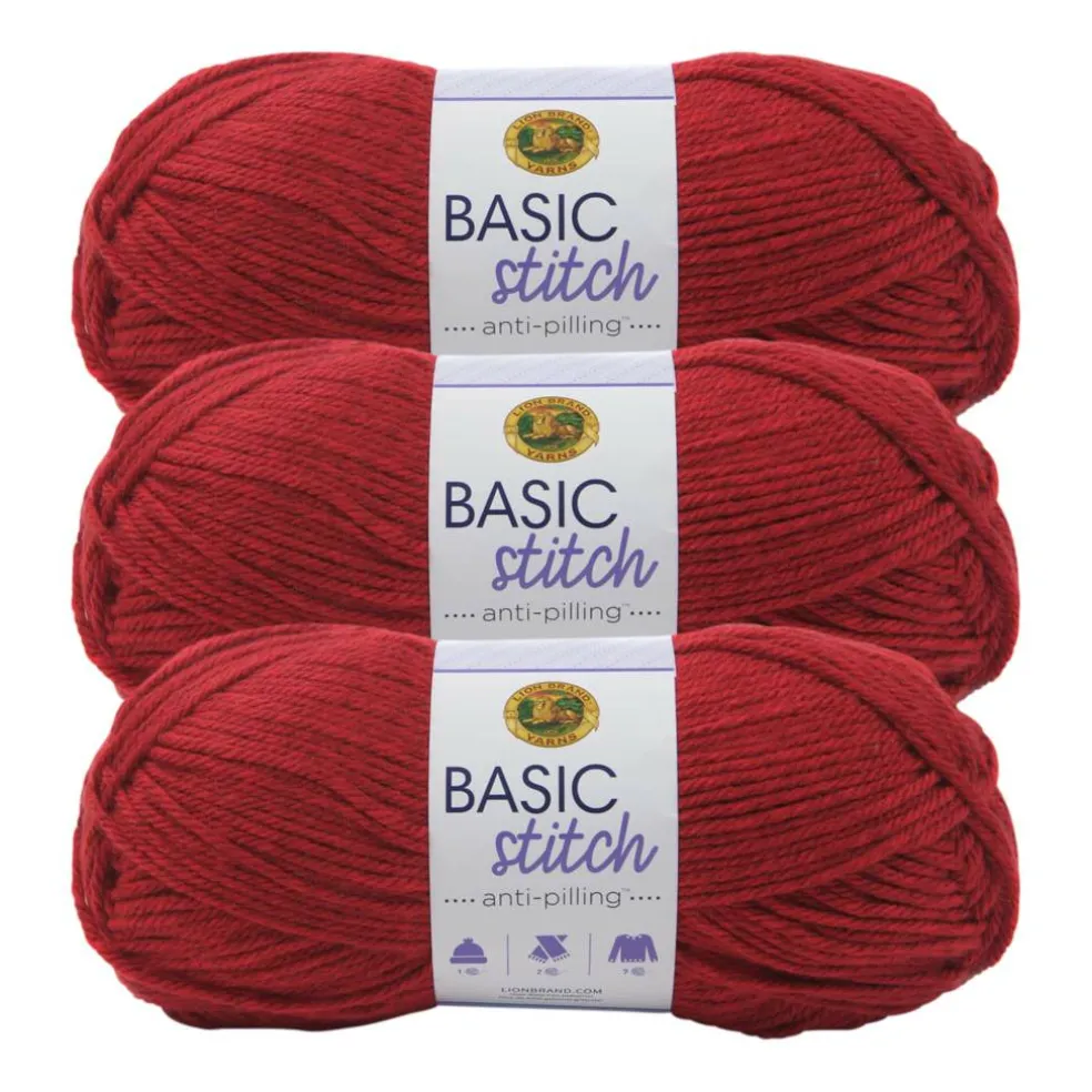 3 Pack Lion Brand® Basic Stitch Anti Pilling™ Yarn
