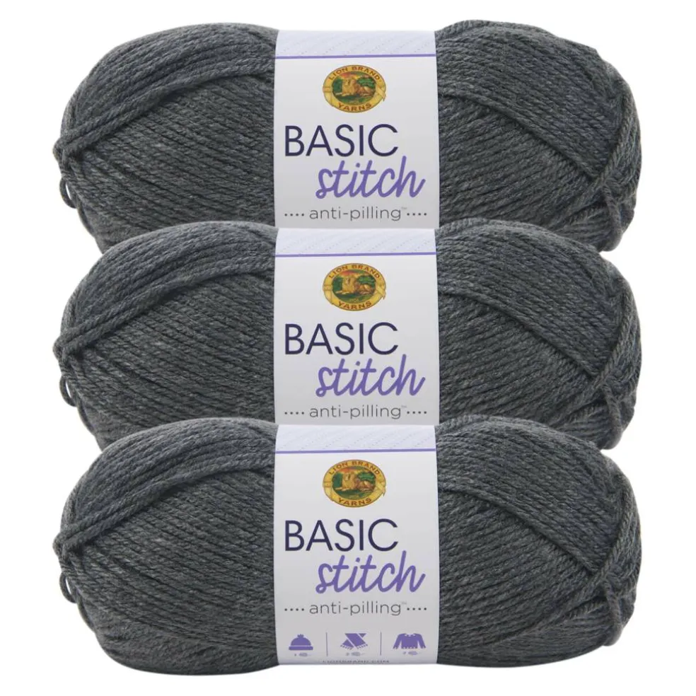 3 Pack Lion Brand® Basic Stitch Anti Pilling™ Yarn