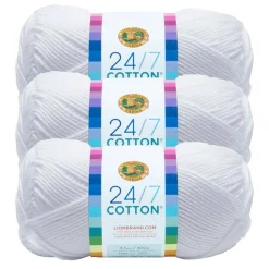 3 Pack Lion Brand® 24/7 Cotton® Yarn