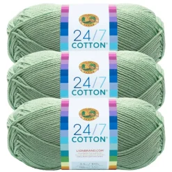 3 Pack Lion Brand® 24/7 Cotton® Yarn
