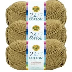 3 Pack Lion Brand® 24/7 Cotton® Yarn
