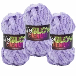 3 Pack Lion Brand® DIY Glow Chenille Yarn