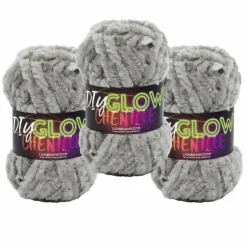 3 Pack Lion Brand® DIY Glow Chenille Yarn