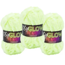 3 Pack Lion Brand® DIY Glow Chenille Yarn