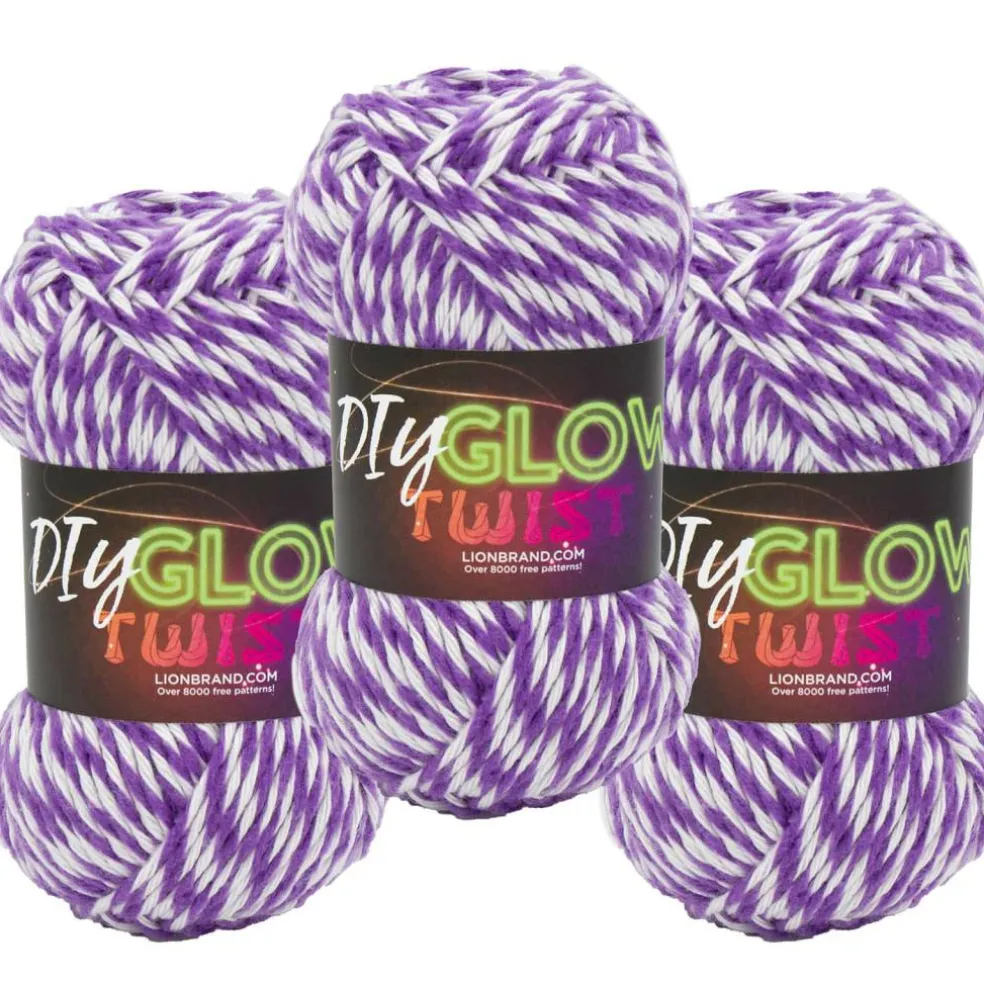 3 Pack Lion Brand® DIY Glow Twist™ Yarn