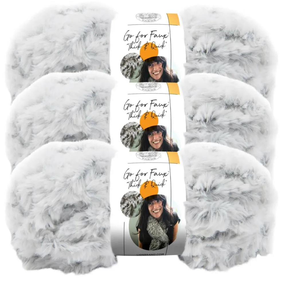 3 Pack Lion Brand® Go For Faux® Thick & Quick® Yarn