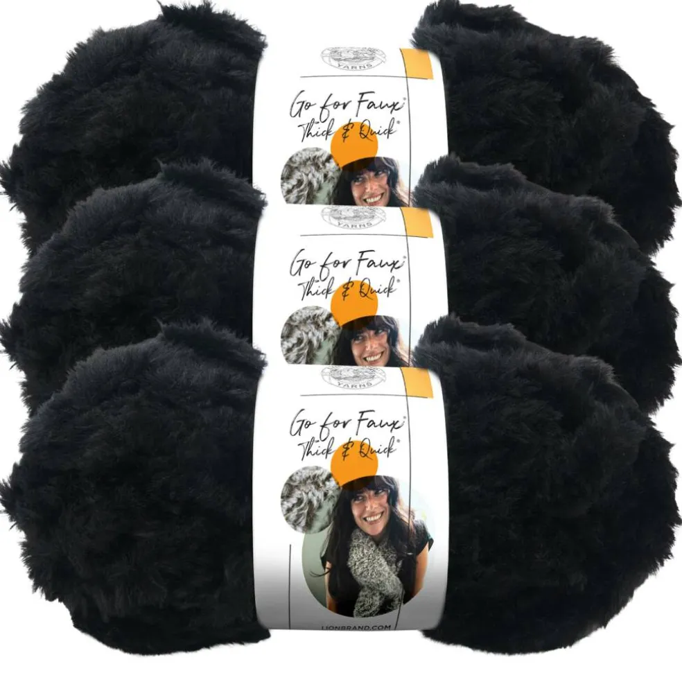 3 Pack Lion Brand® Go For Faux® Thick & Quick® Yarn
