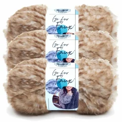 3 Pack Lion Brand® Go for Faux® Yarn