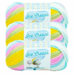 3 Pack Lion Brand® Ice Cream® Yarn
