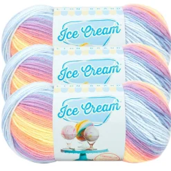 3 Pack Lion Brand® Ice Cream® Yarn