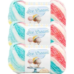 3 Pack Lion Brand® Ice Cream® Yarn