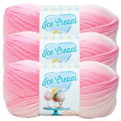 3 Pack Lion Brand® Ice Cream® Yarn