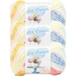 3 Pack Lion Brand® Ice Cream® Yarn