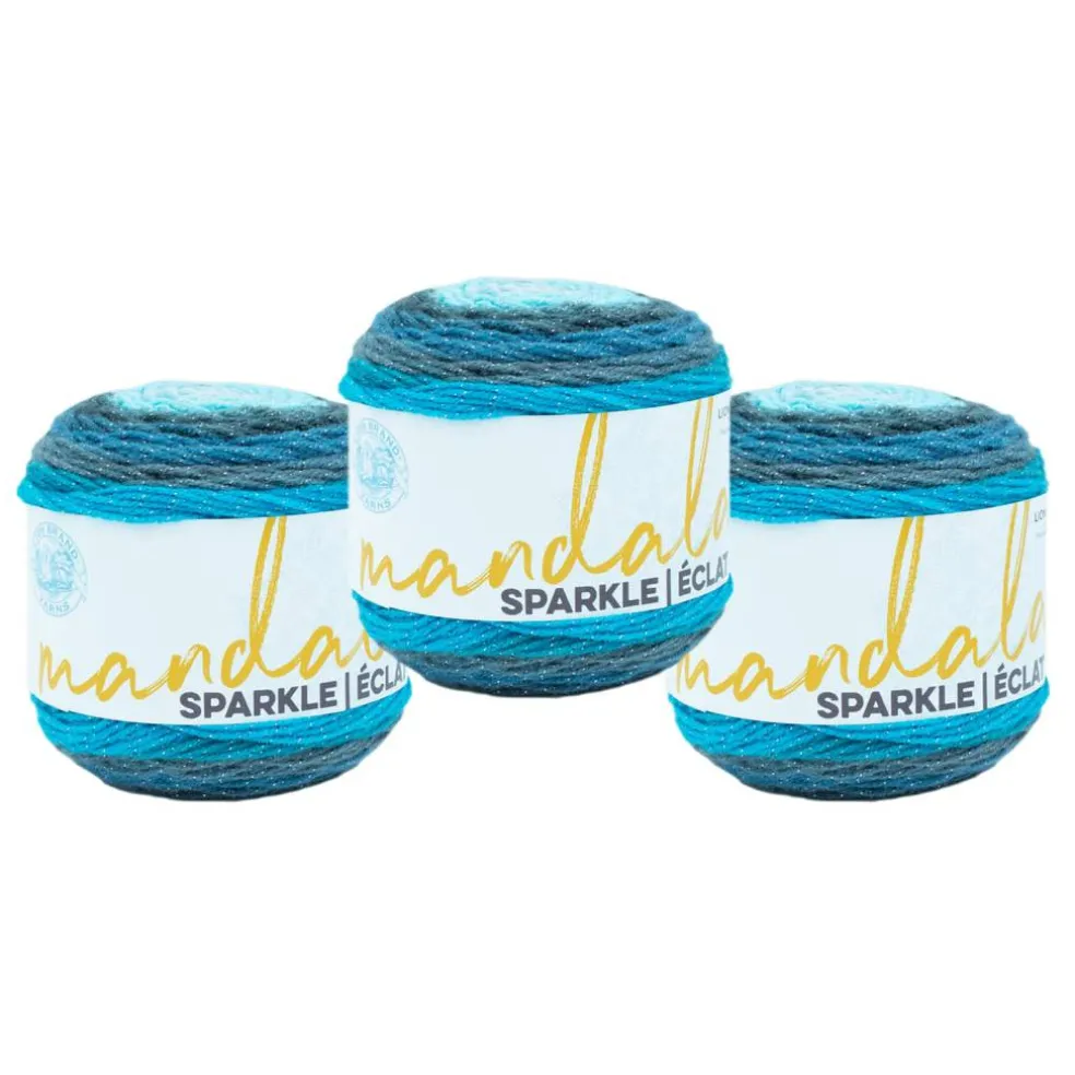 3 Pack Lion Brand® Mandala® Sparkle Yarn