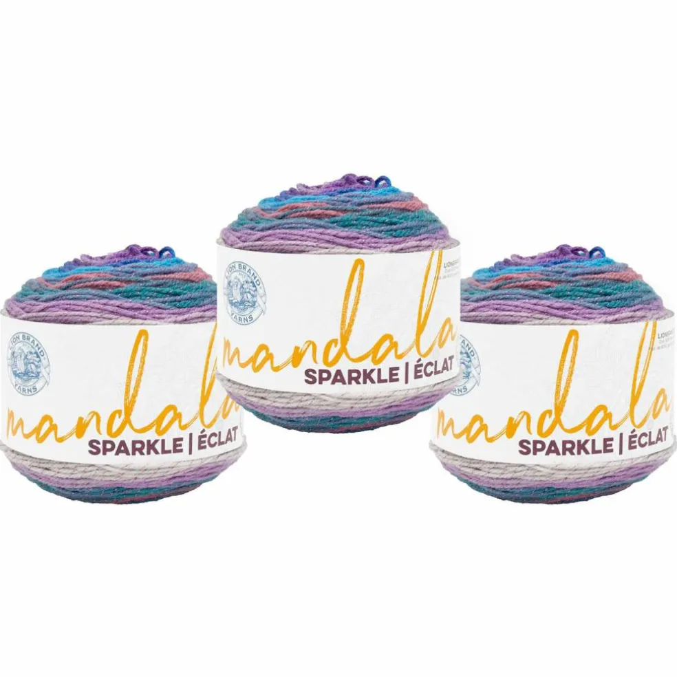3 Pack Lion Brand® Mandala® Sparkle Yarn