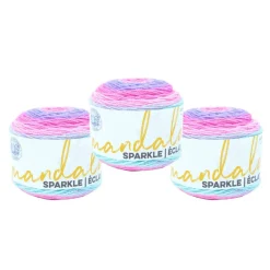 3 Pack Lion Brand® Mandala® Sparkle Yarn
