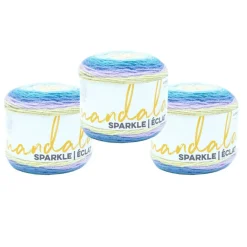 3 Pack Lion Brand® Mandala® Sparkle Yarn