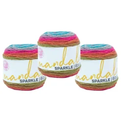 3 Pack Lion Brand® Mandala® Sparkle Yarn
