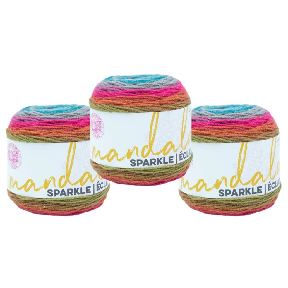 3 Pack Lion Brand® Mandala® Sparkle Yarn